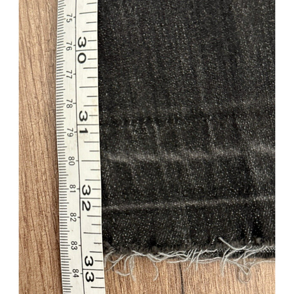 We The Free Free Bell Bottom Button Front Frayed Hem Black Denim Jeans Size 26 - Picture 15 of 16